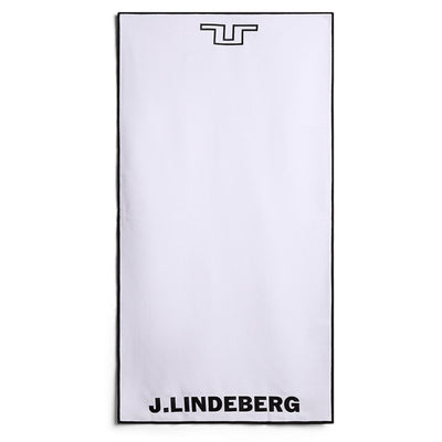J.Lindeberg Golf Towel - JL Microfibre - White SS26
