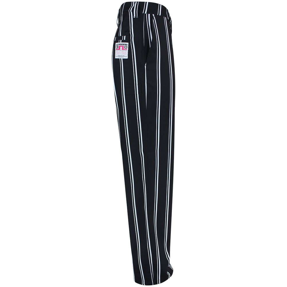 J.Lindeberg Golf Trousers - 30Y Devyn Stripe Pant - Black SH26