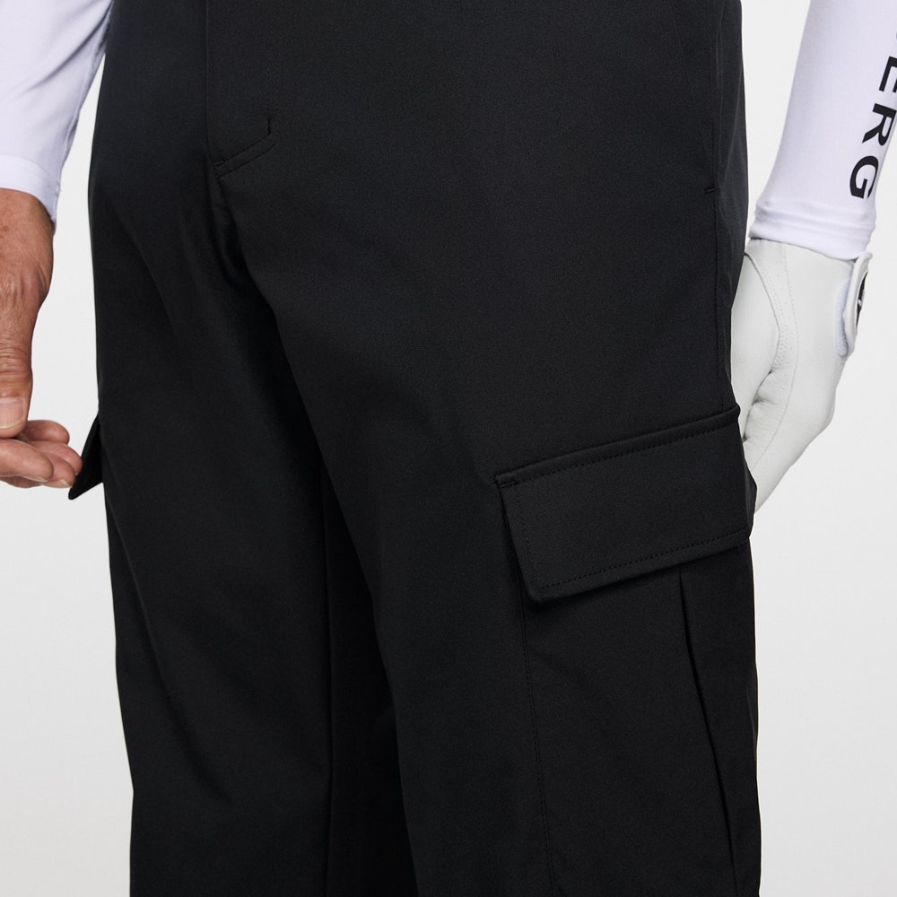 J.Lindeberg Golf Trousers - Aksel Cargo Pant - Black AW25