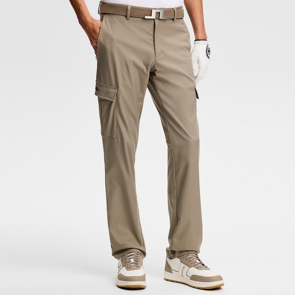 J.Lindeberg Golf Trousers - Aksel Cargo Pant Slim Fit - Brindle SS26