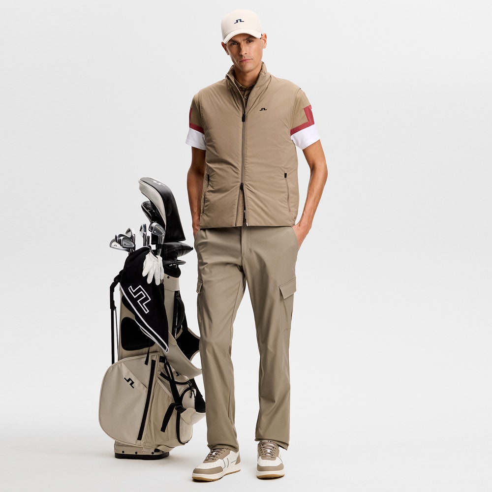 J.Lindeberg Golf Trousers - Aksel Cargo Pant Slim Fit - Brindle SS26
