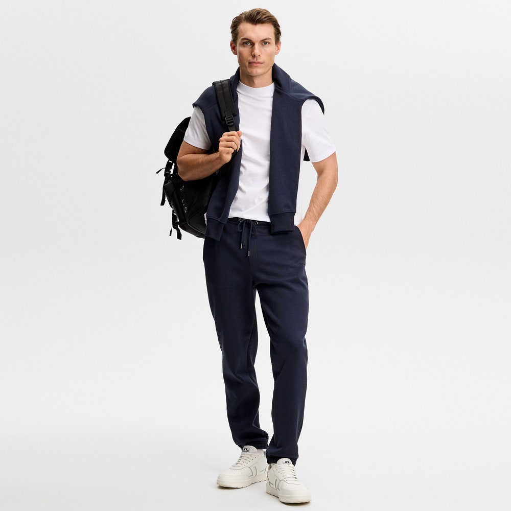J.Lindeberg Golf Trousers - Alpha Leisure Pant - JL Navy AW26