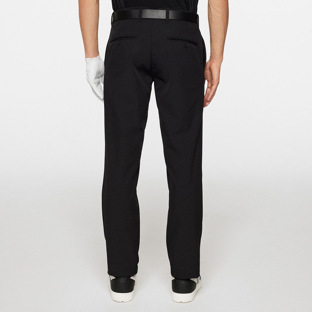 J.Lindeberg Golf Trousers - Ellott Bonded Fleece Pant - Black AW25