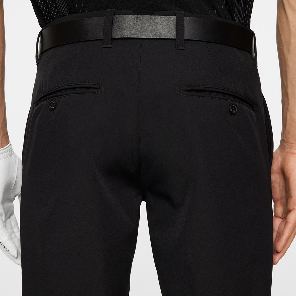 J.Lindeberg Golf Trousers - Ellott Bonded Fleece Pant - Black AW25