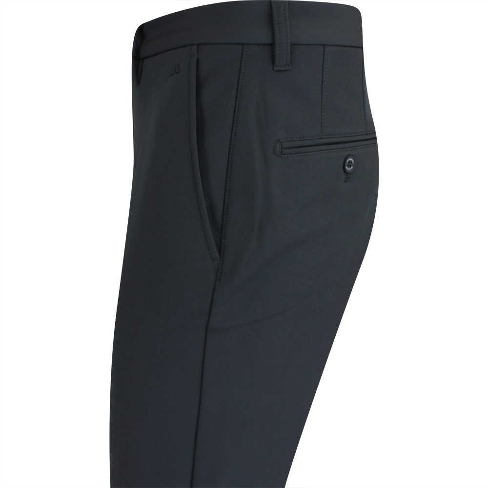 J.Lindeberg Golf Trousers - Ellott Bonded Fleece Pant - Black AW25