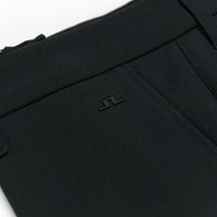 J.Lindeberg Golf Trousers - Ellott Bonded Fleece Pant - Black AW25