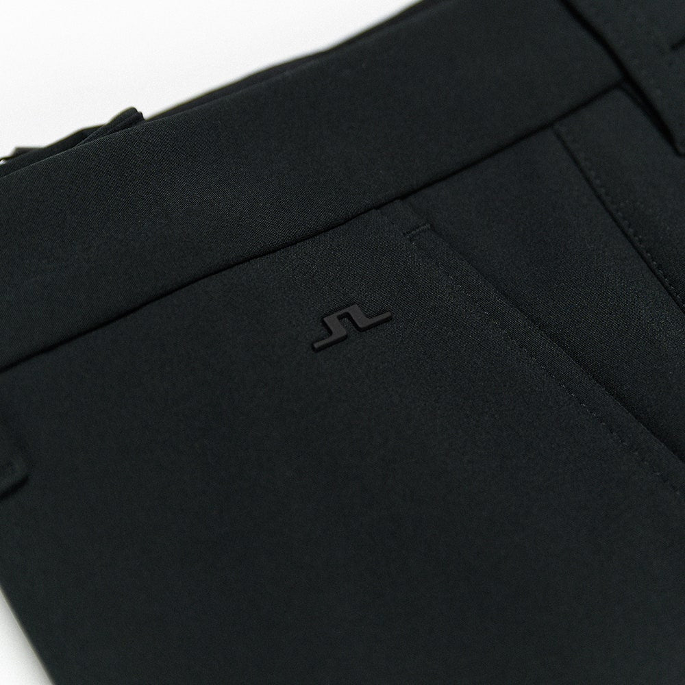 J.Lindeberg Golf Trousers - Ellott Bonded Fleece Pant - Black AW25