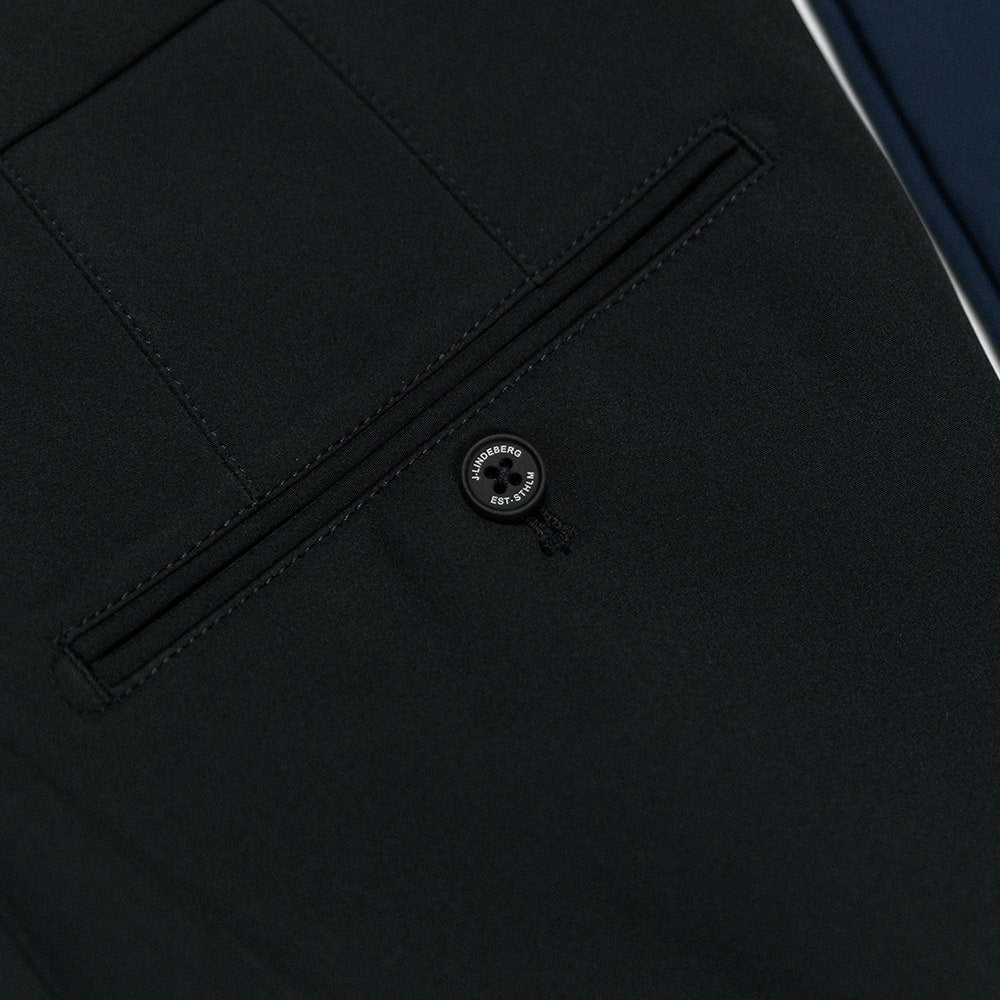 J.Lindeberg Golf Trousers - Ellott Bonded Fleece Pant - Black AW25