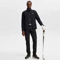 J.Lindeberg Golf Trousers - Ellott Bonded Fleece Pant - Black AW26