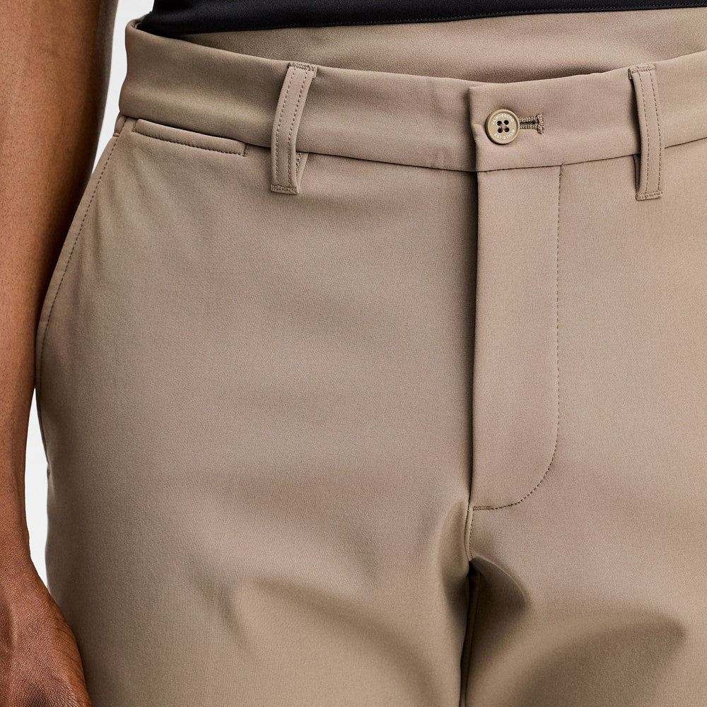 J.Lindeberg Golf Trousers - Ellott Bonded Fleece Pant - Brindle AW26