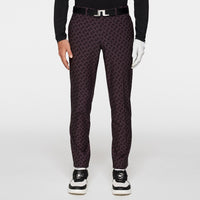 J.Lindeberg Golf Trousers - Ellott Print Pant - Geo Black AW25