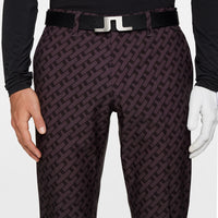 J.Lindeberg Golf Trousers - Ellott Print Pant - Geo Black AW25