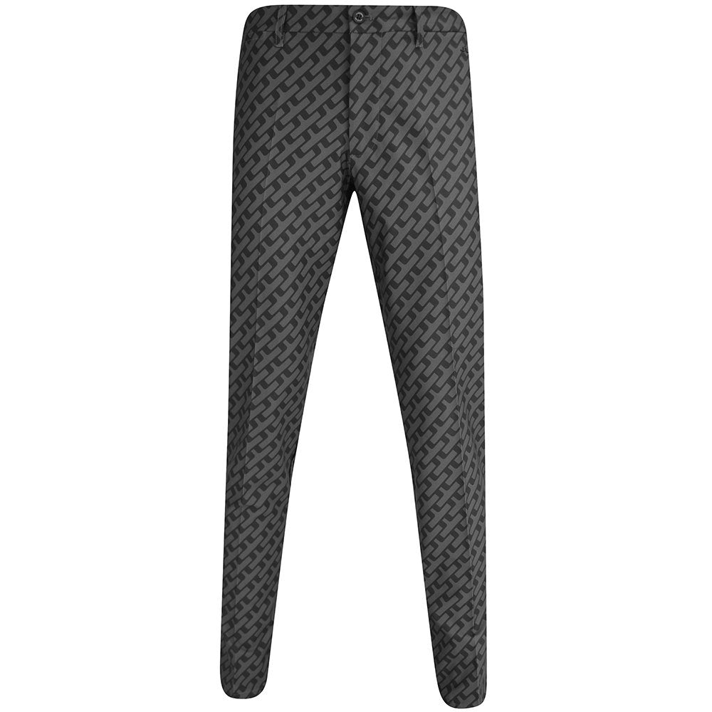 J.Lindeberg Golf Trousers - Ellott Print Pant - Geo Black AW25