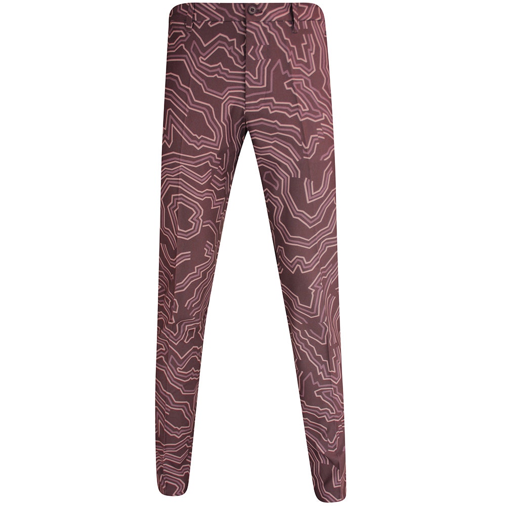 J.Lindeberg Golf Trousers - Ellott Print Pant - Huckleberry AW25