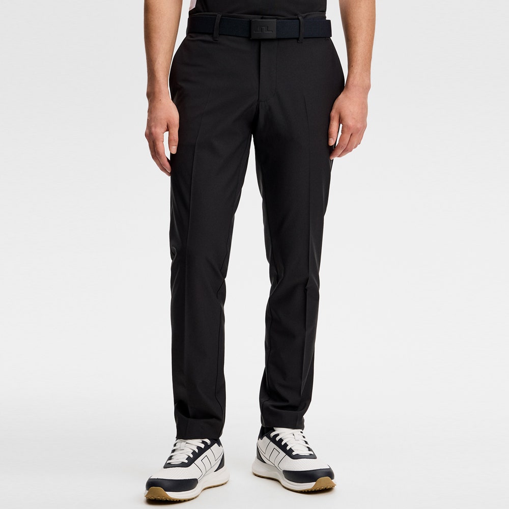 J.Lindeberg Golf Trousers - Ellott Slim Pant - Black AW26