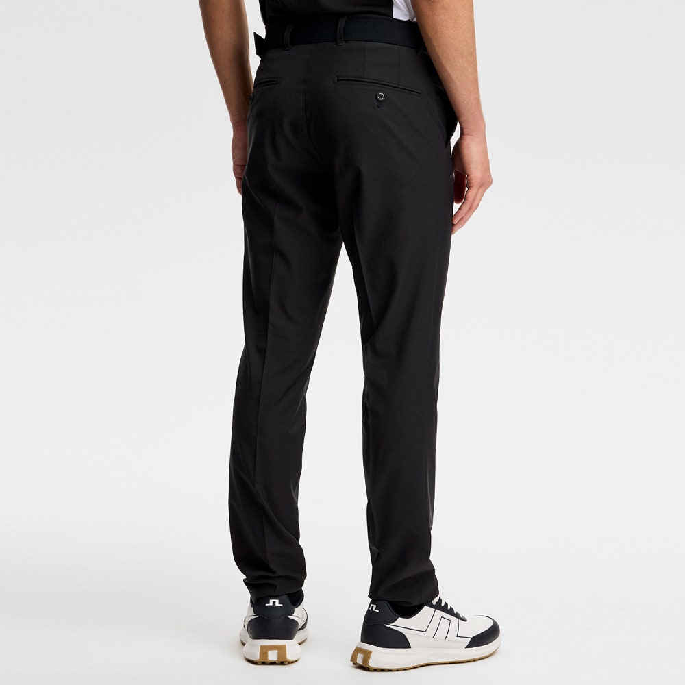 J.Lindeberg Golf Trousers - Ellott Slim Pant - Black AW26