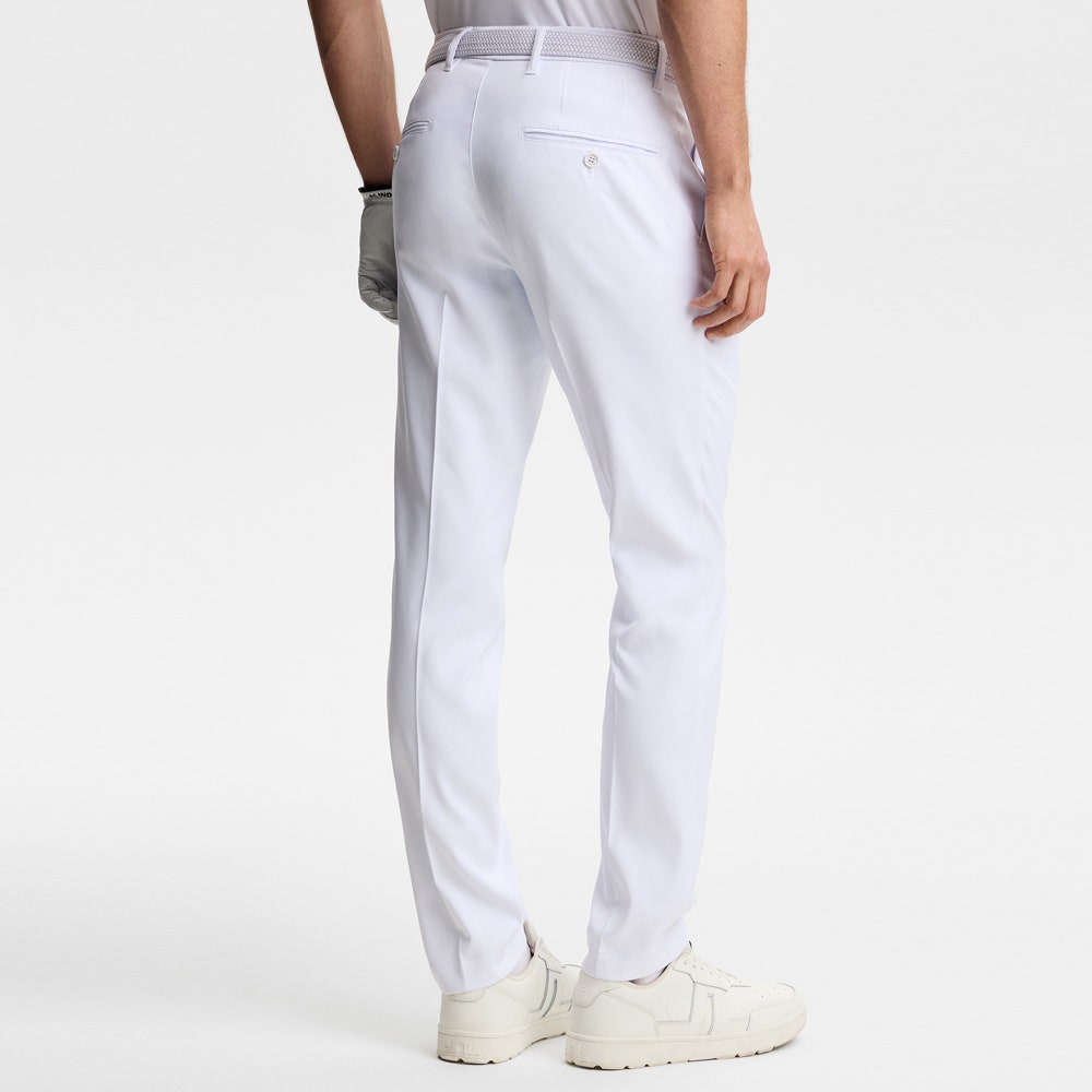 J.Lindeberg Golf Trousers - Ellott Slim Pant - White AW26
