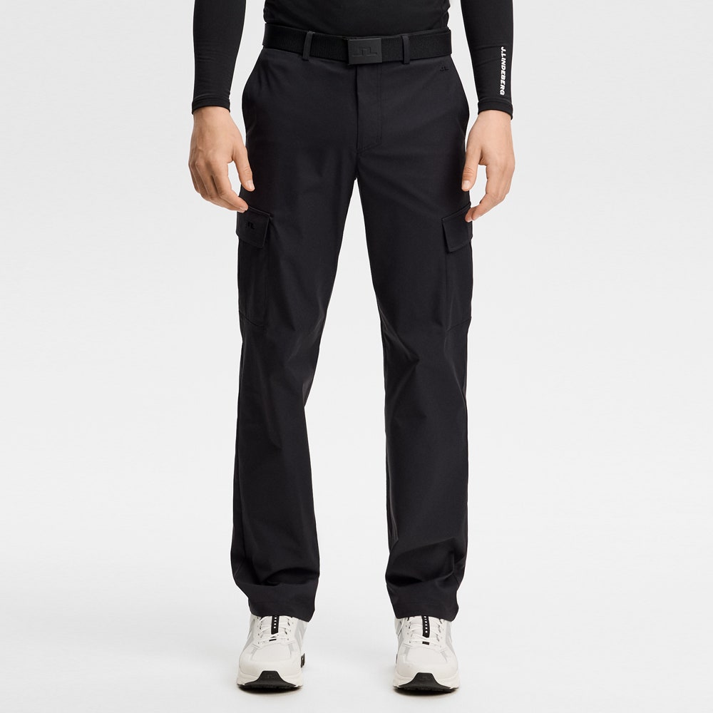 J.Lindeberg Golf Trousers - Logan Cargo Pant - Black AW26