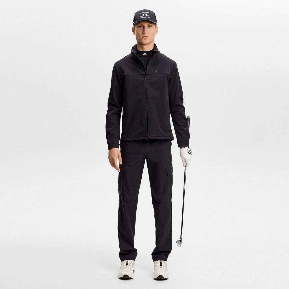 J.Lindeberg Golf Trousers - Logan Cargo Pant - Black AW26
