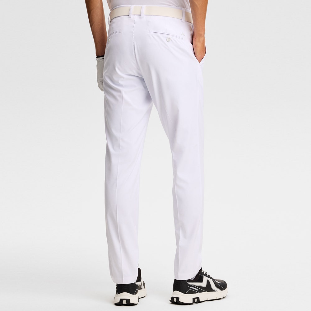 J.Lindeberg Golf Trousers - Mitch Pant Slim Fit - White SS26