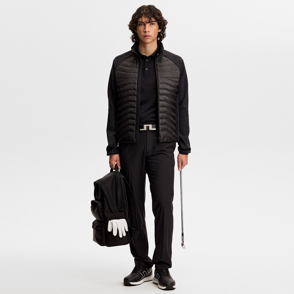 J.Lindeberg Golf Trousers - Mitch Slim Pant - Black AW26
