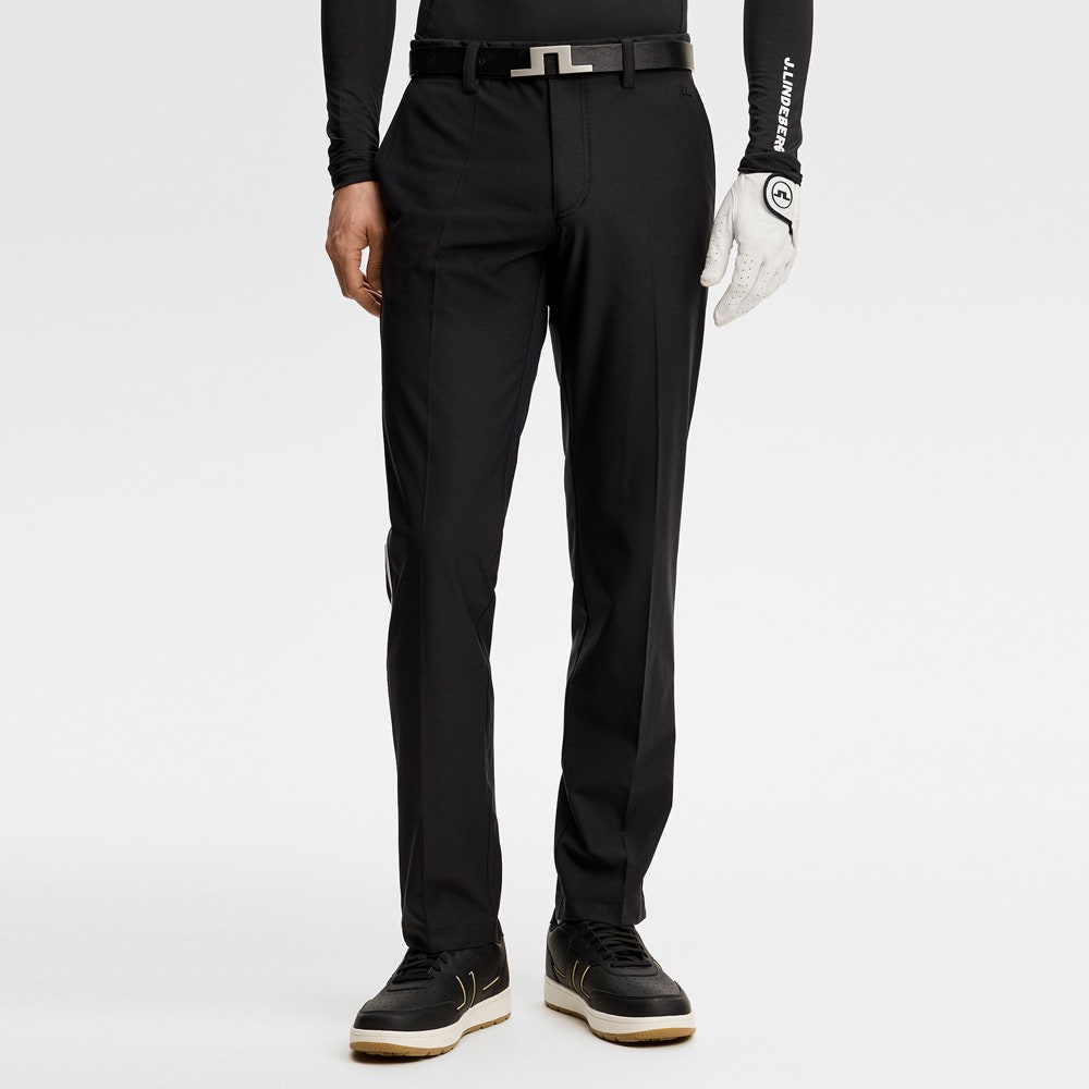 J.Lindeberg Golf Trousers - Mitch Stripe Pant - Black AW26