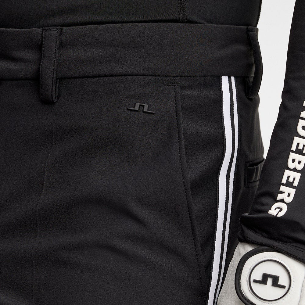 J.Lindeberg Golf Trousers - Mitch Stripe Pant - Black AW26