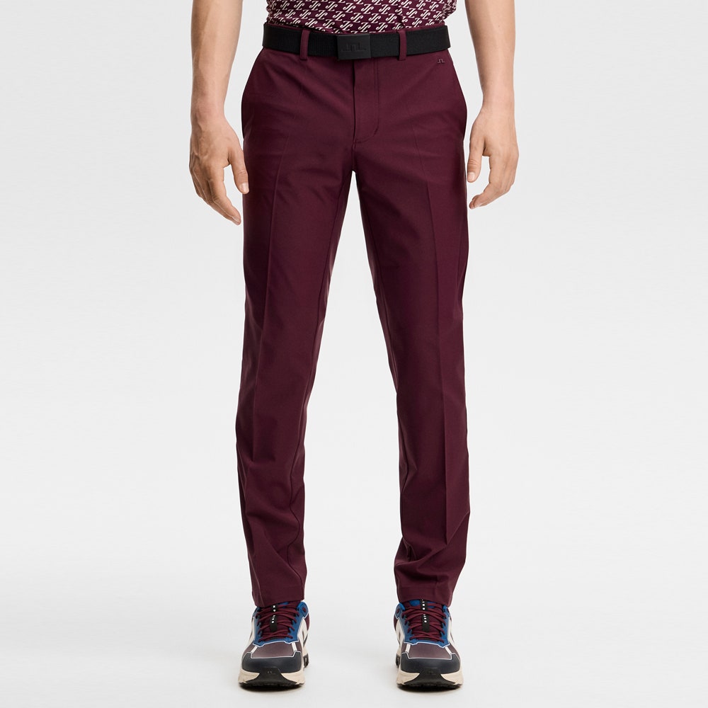 J.Lindeberg Golf Trousers - Mitch Stripe Pant - Winetasting AW26