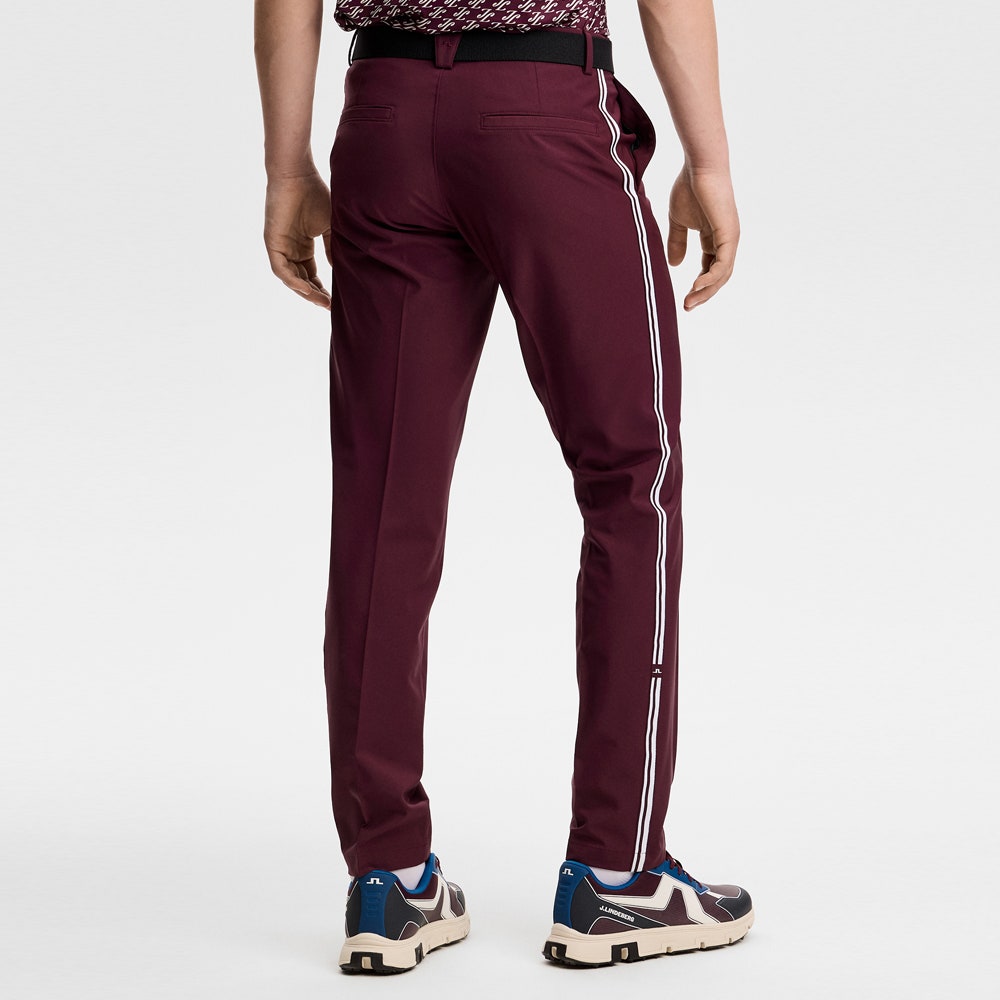 J.Lindeberg Golf Trousers - Mitch Stripe Pant - Winetasting AW26