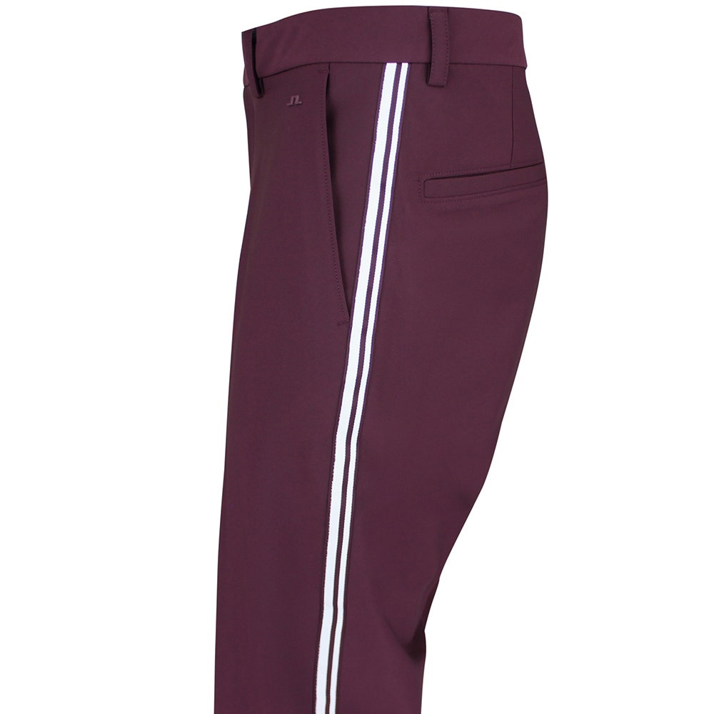 J.Lindeberg Golf Trousers - Mitch Stripe Pant - Winetasting AW26