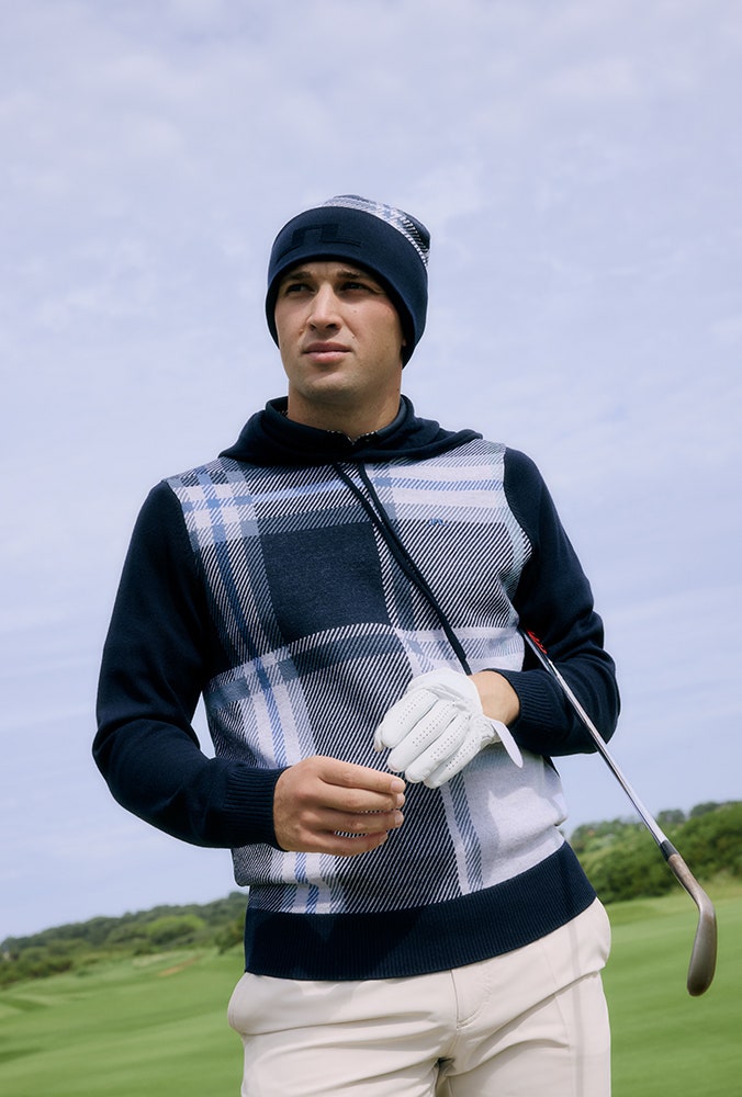 J.Lindeberg - Limited Edition Tartan Print Beanie Hat 2025