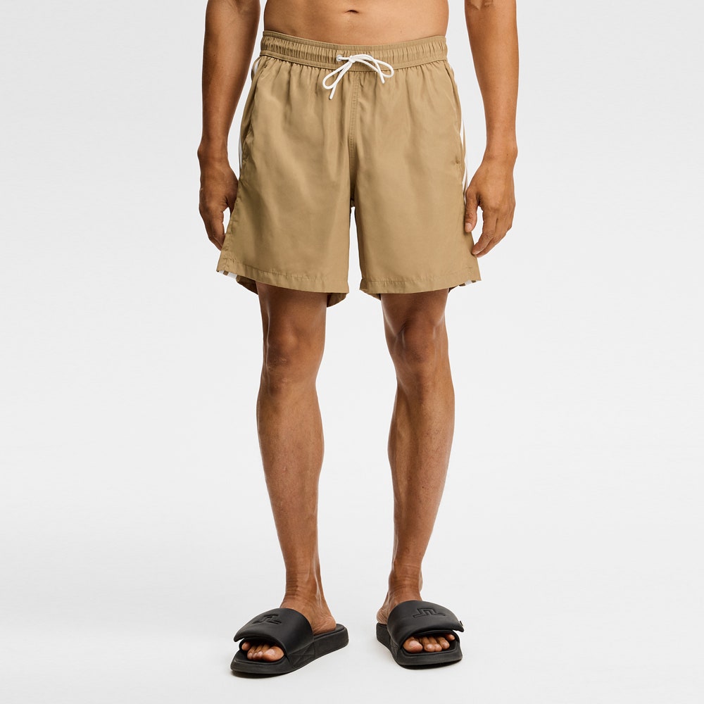 J.Lindeberg Swim Shorts - Delta Stripe - Kelp SH26