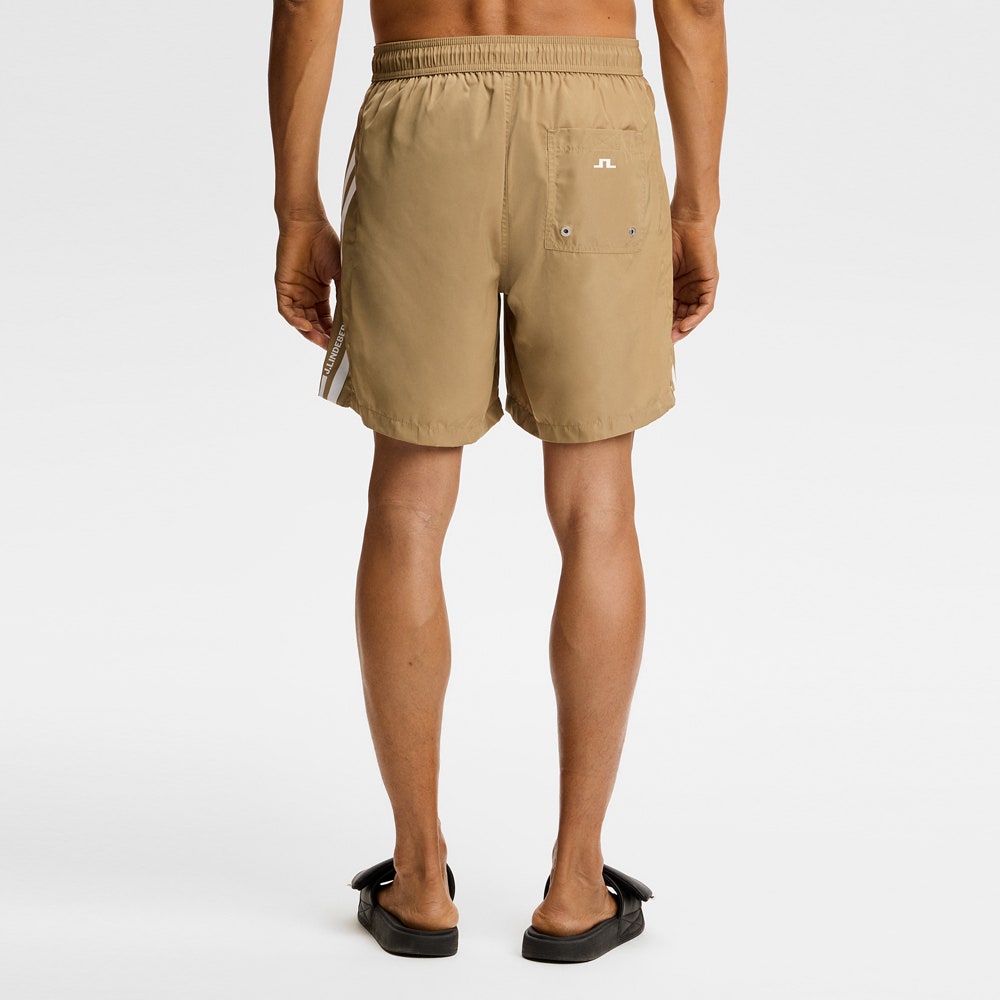 J.Lindeberg Swim Shorts - Delta Stripe - Kelp SH26