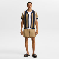 J.Lindeberg Swim Shorts - Delta Stripe - Kelp SH26