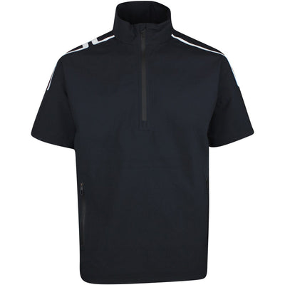 J.Lindeberg Waterproof Golf Jacket - Arvid Rain Shirt - Black SS25