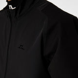 J.Lindeberg Waterproof Golf Jacket - Mateo 3L Pro FZ - Black AW25