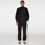 J.Lindeberg Waterproof Golf Jacket - Mateo 3L Pro FZ - Black AW25