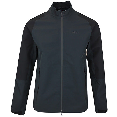 J.Lindeberg Waterproof Golf Jacket - Mateo 3L Pro FZ - Black AW25