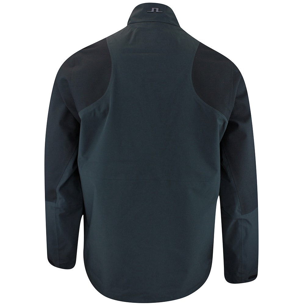 J.Lindeberg Waterproof Golf Jacket - Mateo 3L Pro FZ - Black AW25