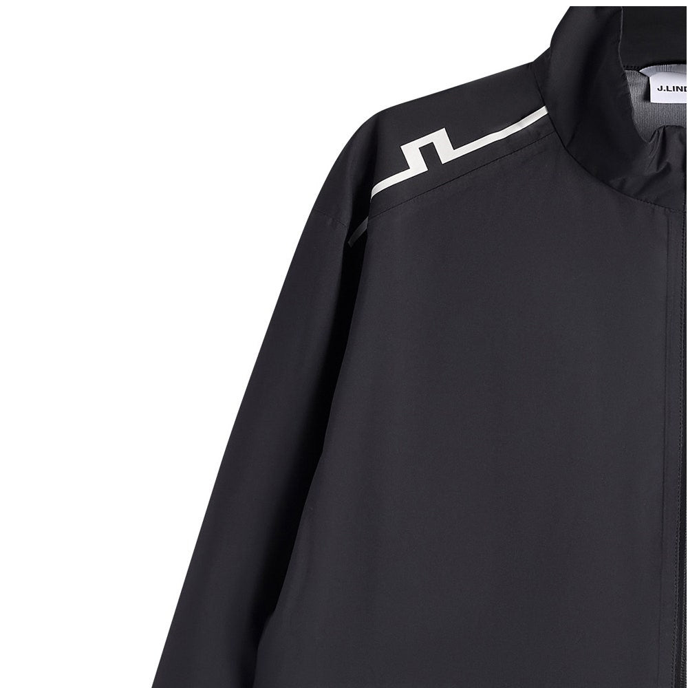 J.Lindeberg Waterproof Golf Jacket - Shay Rain Jkt - Black AW26