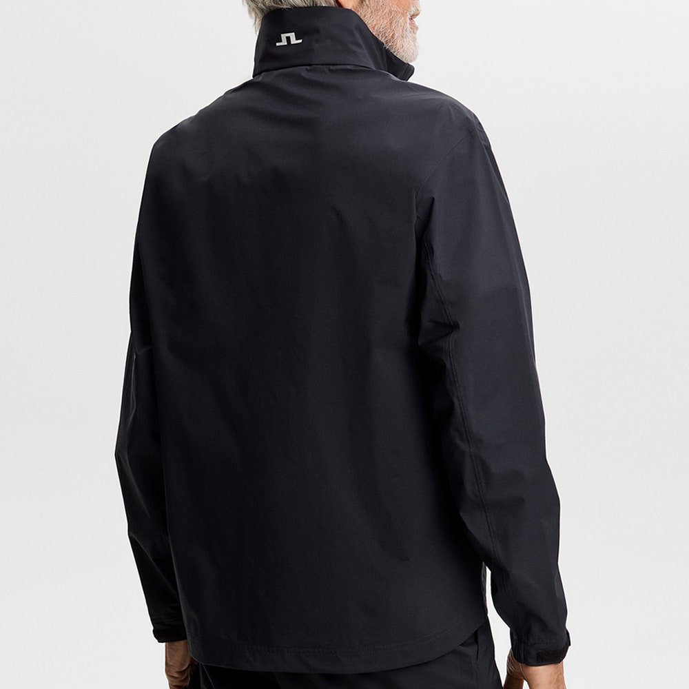 J.Lindeberg Waterproof Golf Jacket - Shay Rain Jkt - Black AW26