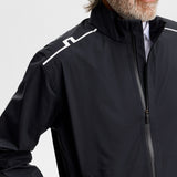 J.Lindeberg Waterproof Golf Jacket - Shay Rain Jkt - Black AW26