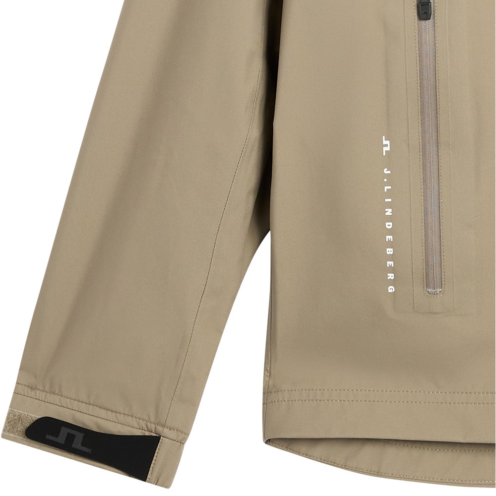J.Lindeberg Waterproof Golf Jacket - Shay Rain Jkt - Brindle AW26