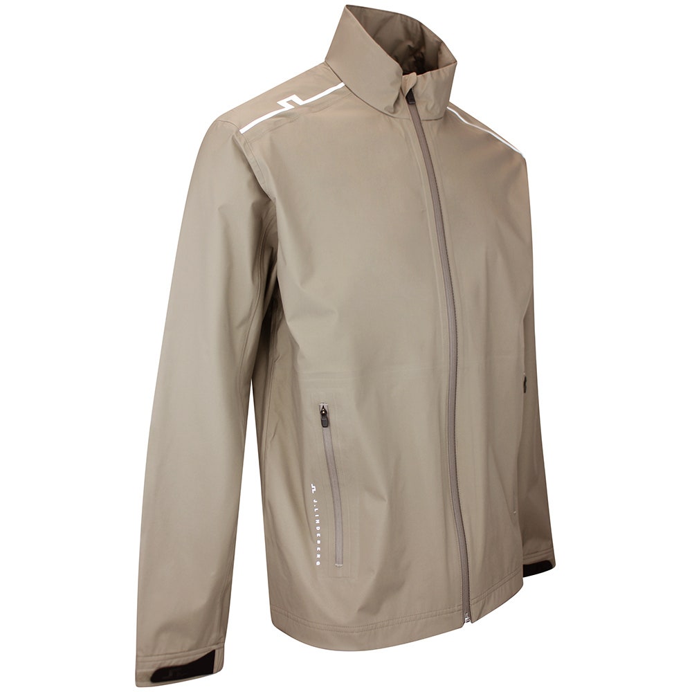 J.Lindeberg Waterproof Golf Jacket - Shay Rain Jkt - Brindle AW26