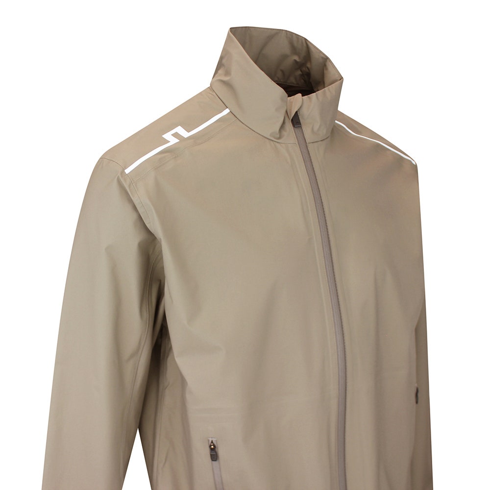 J.Lindeberg Waterproof Golf Jacket - Shay Rain Jkt - Brindle AW26