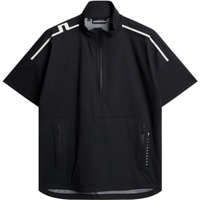 J.Lindeberg Waterproof Golf Jacket - Shay Rain Shirt - Black AW25