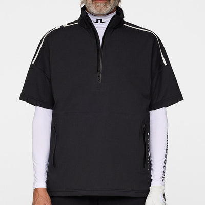 J.Lindeberg Waterproof Golf Jacket - Shay Rain Shirt - Black AW25