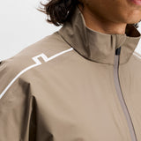 J.Lindeberg Waterproof Golf Jacket - Shay Rain Shirt - Brindle AW26