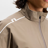 J.Lindeberg Waterproof Golf Jacket - Shay Rain Shirt - Brindle AW26