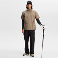 J.Lindeberg Waterproof Golf Jacket - Shay Rain Shirt - Brindle AW26